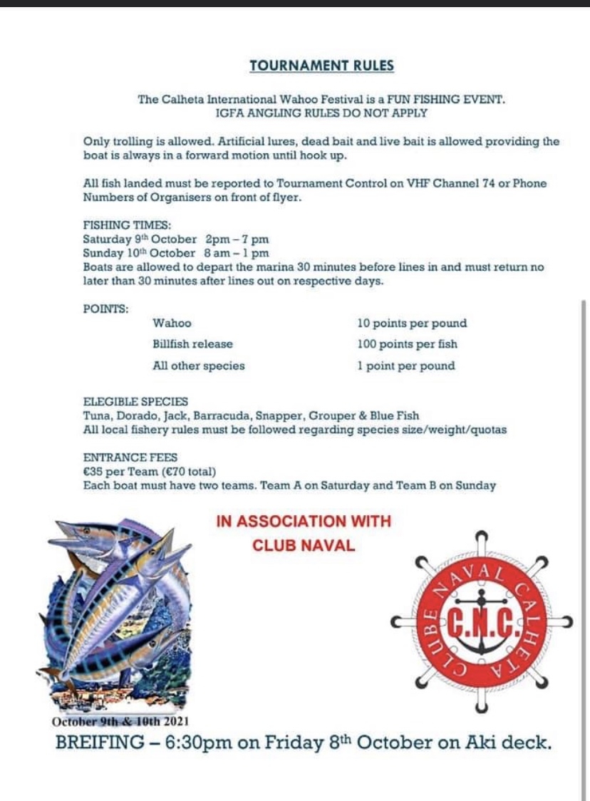 Calheta International Wahoo Festival